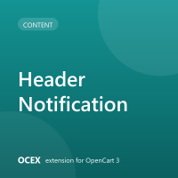 OCEX Header Notification OCEX Header Notification