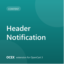 OCEX Header Notification