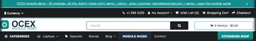 Every page: the bar above the header (click x and it stays closed for a day) (with the module)