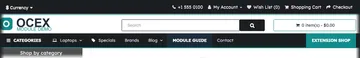 Every page: the bar above the header (click x and it stays closed for a day) (without the module)
