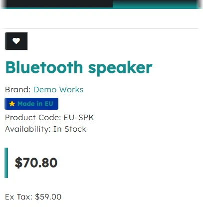 Bluetooth speaker: the same badge