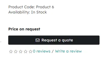 Samsung SyncMaster: "Request a quote" instead of a price and a cart button (with the module)