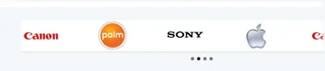 Home page: the brand strip slides with the counts and speed set in the module (storefront)