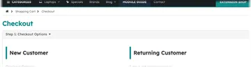 Checkout: the steps bar above the form (without the module)