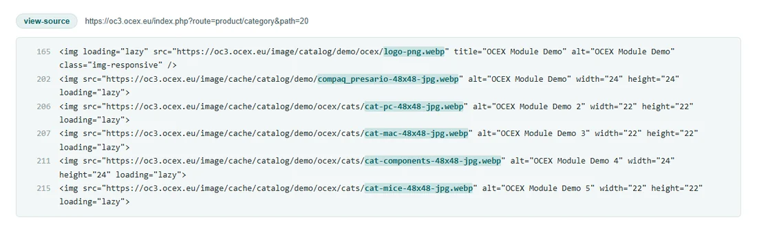 Desktops in a browser that supports WebP: the images are served as WebP