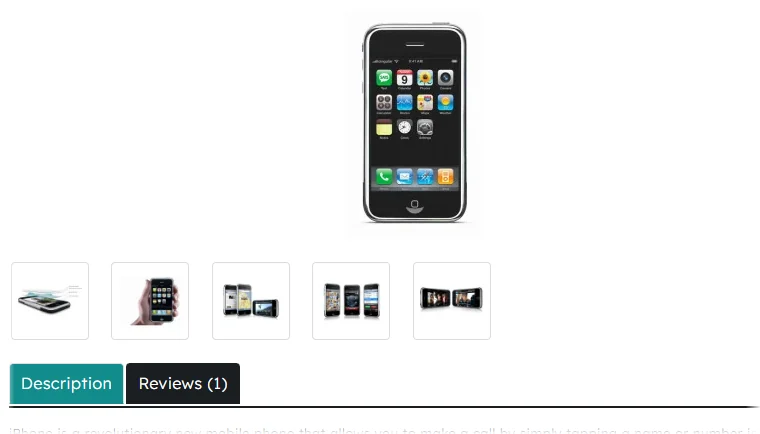 iPhone: the heart on the product image